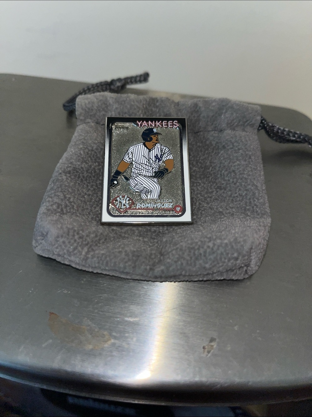 Jasson Dominguez Topps Enamel Pin 2024 Super Box Exclusive MLB New York Yankees